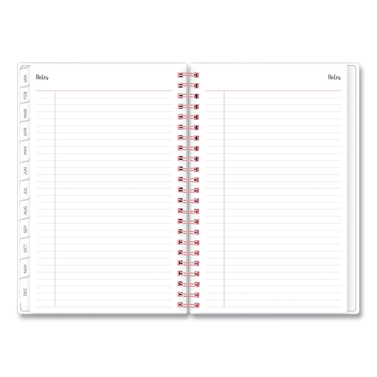 Blue Sky® Joselyn Weekly/Monthly Planner, Floral Artwork, 8 x 5, Pink/Peach/Black Cover, 12-Month (Jan to Dec): 2026 (BLS110396) Each