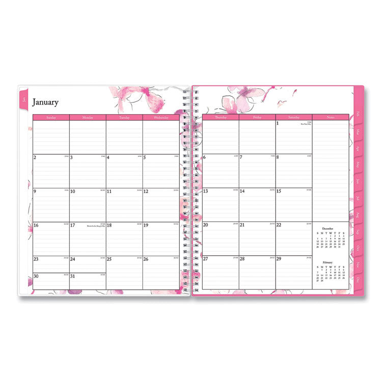 Breast Cancer Awareness Create-Your-Own Cover Weekly/Monthly Planner, Orchids Artwork, 11 x 8.5, 12-Month (Jan to Dec): 2025 (BLS137268) Each