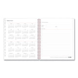 Blue Sky® Joselyn Monthly Wirebound Planner, Floral Artwork, 10 x 8, Pink/Peach/Black Cover, 12-Month (Jan to Dec): 2026 (BLS110395) Each