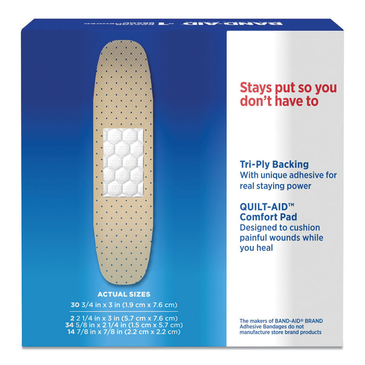 BAND-AID® Tru-Stay Sheer Strips Adhesive Bandages, Assorted, 80/Box (JOJ4669) Each