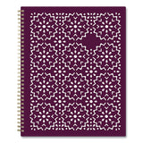 Gili Weekly/Monthly Planner, Jewel Tone Artwork, 11 x 8.5, Plum Cover, 12-Month (Jan to Dec): 2025 (BLS117889) Each