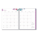 Laila Create-Your-Own Cover Weekly/Monthly Planner, Wildflower Artwork, 11 x 8.5, Purple/Blue/Pink, 12-Month (Jan-Dec): 2025 (BLS137273) Each