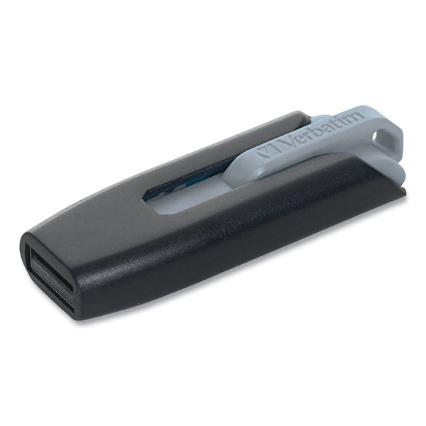 Verbatim® Store 'n' Go V3 USB 3.0 Drive, 256 GB, Black/Gray (VER49168)
