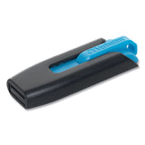 Verbatim® Store 'n' Go V3 USB 3.0 Drive, 16 GB, Black/Blue (VER49176)