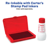 Carter's™ Pre-Inked Felt Stamp Pad, 4.25" x 2.75", Red (AVE21071)
