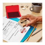 Carter's™ Pre-Inked Felt Stamp Pad, 4.25" x 2.75", Red (AVE21071)