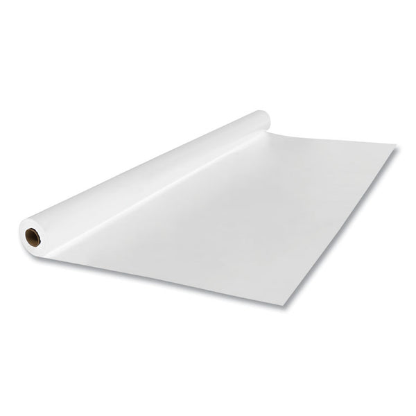 Tablemate® Linen-Soft Non-Woven Polyester Banquet Roll, Cut-To-Fit, 40" x 50 ft, White (TBLLS4050WH) Each