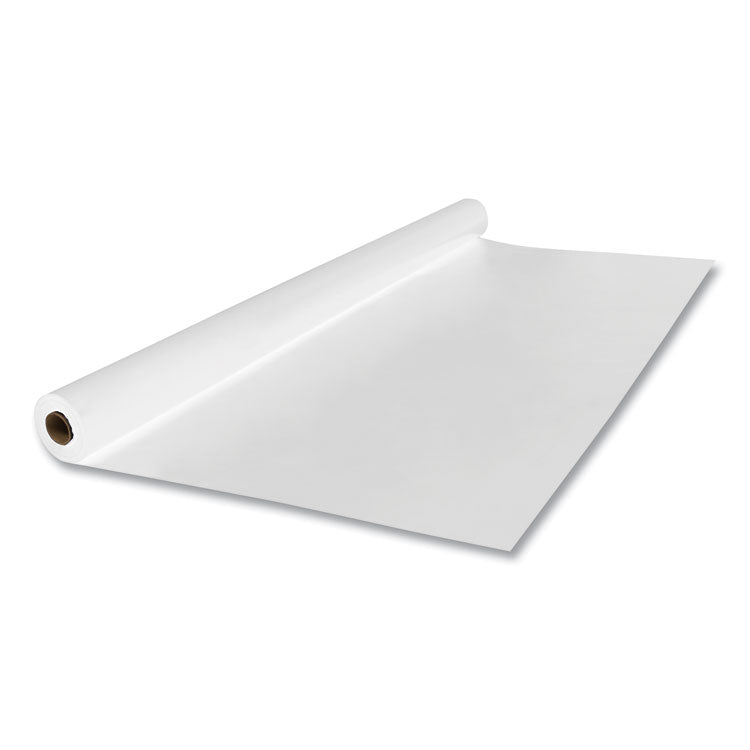 Tablemate® Linen-Soft Non-Woven Polyester Banquet Roll, Cut-To-Fit, 40" x 50 ft, White (TBLLS4050WH) Each