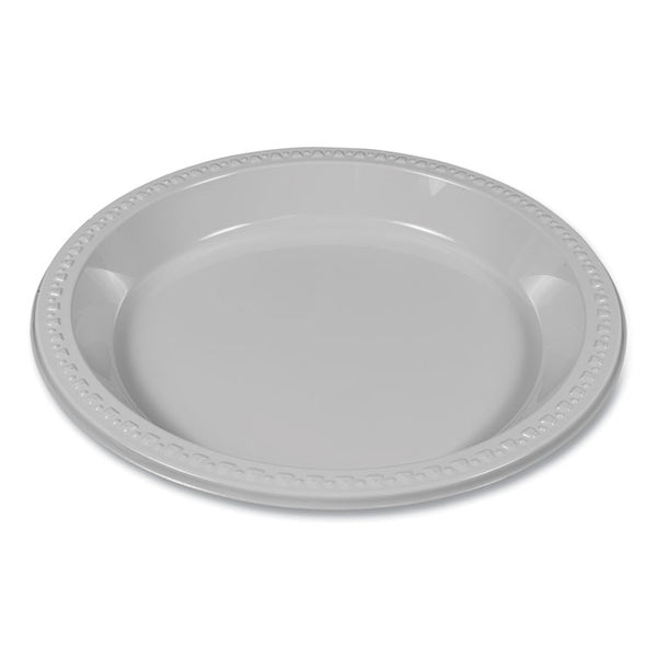 Tablemate® Plastic Dinnerware, Plates, 10.25" dia, White, 125/Pack (TBLTM10644WH)