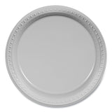 Tablemate® Plastic Dinnerware, Plates, 10.25" dia, White, 125/Pack (TBLTM10644WH) Pack of 125