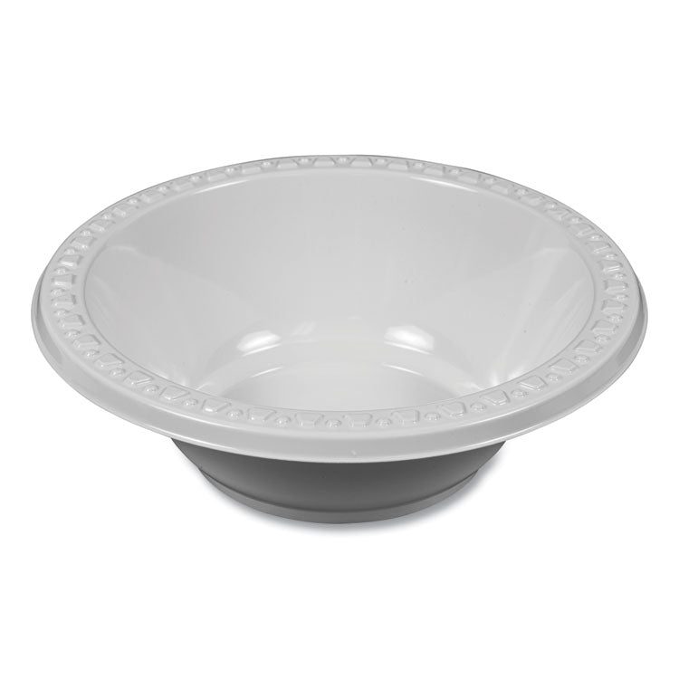 Tablemate® Plastic Dinnerware, Bowls, 12 oz, White, 125/Pack (TBL12244WH) Pack of 125