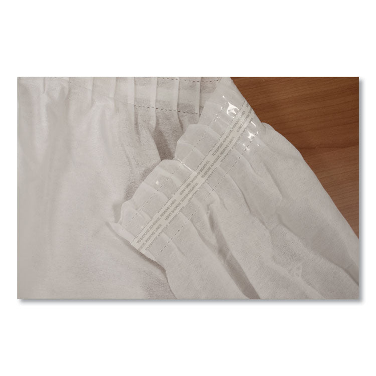 Tablemate® Table Set Linen-Like Table Skirting, Polyester, 29" x 14 ft, White (TBLLS2914WH) Each