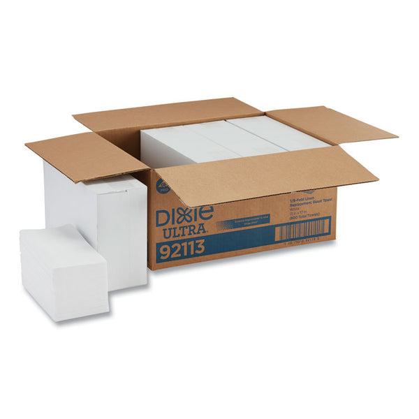 Dixie® 1/6-Fold Linen Replacement Towels, 13 x 17, White, 200/Box, 4 Boxes/Carton (GPC92113)