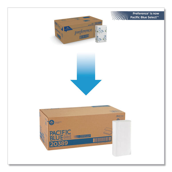 Georgia Pacific® Professional Pacific Blue Select Folded Paper Towels, 1-Ply, 9.2 x 9.4, White, 250/Pack, 16 Packs/Carton (GPC20389) Case of 4000