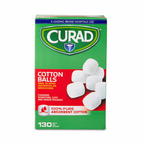 Curad® Sterile Cotton Balls, 1", 130/Box (MIICUR110163RB)