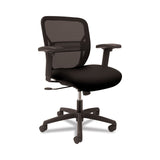 HON Task Chair, MeshBack, Fixed Arms, 25-3/4"x25-1/4"x38-1/4", Black (HONGVFMZ1ACCF10)