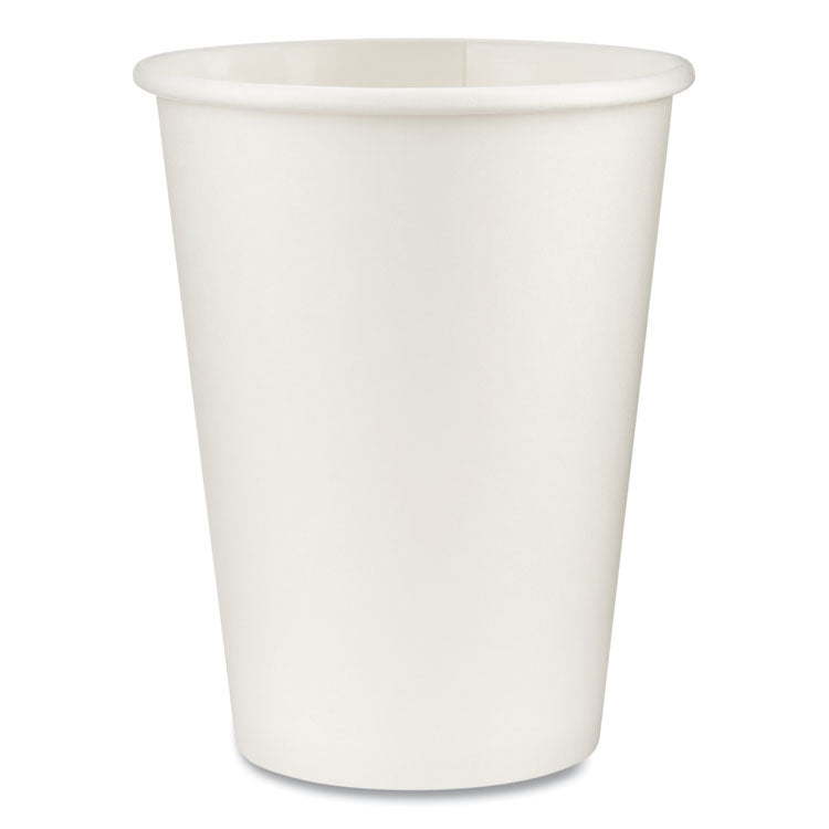 Dixie® Paper Hot Cups, 12 oz, White, 50/Sleeve, 20 Sleeves/Carton (DXE2342W)