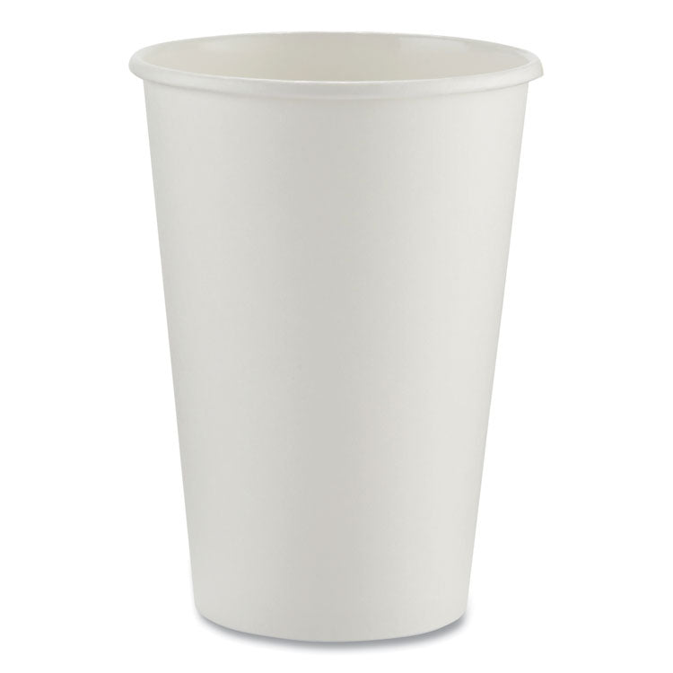 Dixie® Paper Hot Cups, 16 oz, White, 50/Sleeve, 20 Sleeves/Carton (DXE2346W) Case of 1000