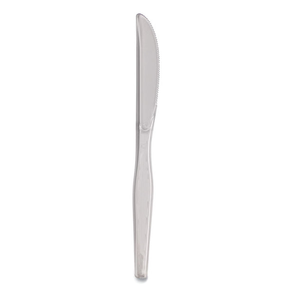 Dixie® Heavyweight Polystyrene Cutlery, Knives, Clear, 1,000/Carton (DXEKH017)