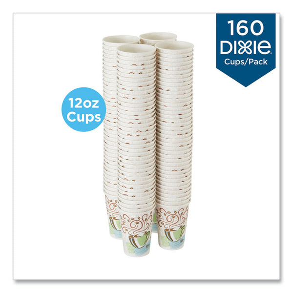 Dixie® PerfecTouch Paper Hot Cups, 12 oz, Coffee Haze Design, 160/Pack (DXE5342CDSBPPK)