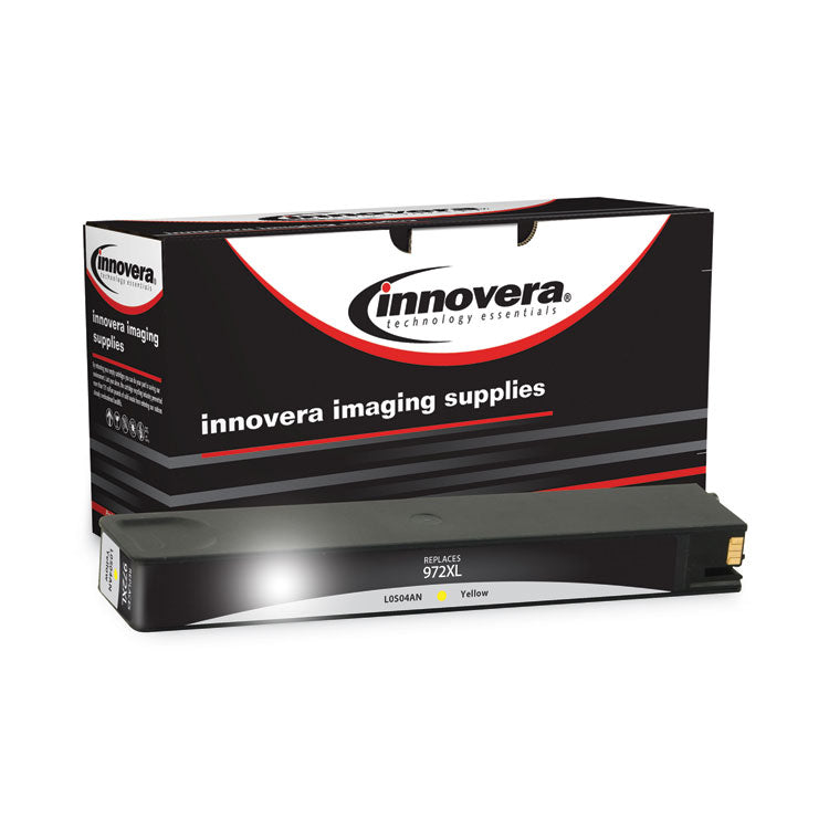 Innovera® Remanufactured Yellow High-Yield Ink, Replacement for 972XL (L0S04AN), 7,000 Page-Yield, Ships in 1-3 Business Days (IVRL0S04AN) Each