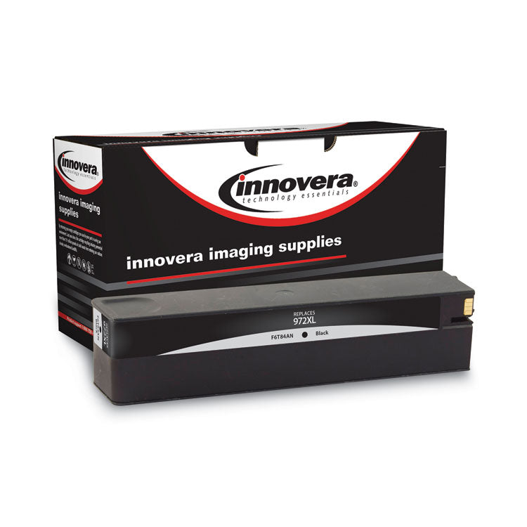 Innovera® Remanufactured Black High-Yield Ink, Replacement for 972XL (F6T84AN), 10,000 Page-Yield (IVRF6T84AN) Each