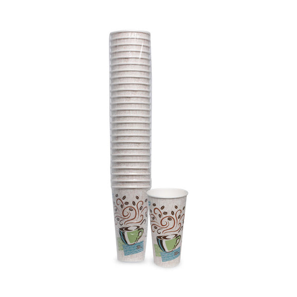 Dixie® PerfecTouch Paper Hot Cups, 20 oz, Coffee Haze Design, 25/Pack (DXE5320CDPK)