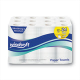 Windsoft® Premium Kitchen Roll Towels, 2-Ply, 11 x 6, White, 110/Roll, 12 Rolls/Carton (WIN12216)