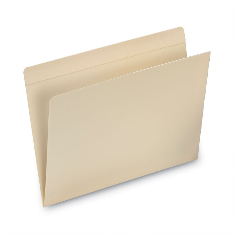 Smead™ Top Tab File Folders with Inside Pocket, Straight Tabs, Letter Size, Manila, 50/Box (SMD10315)