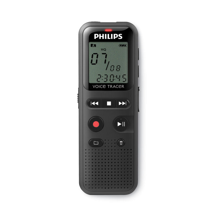Philips® Voice Tracer DVT1160 Audio Recorder, 8 GB, Gray (PSPDVT1160) Each