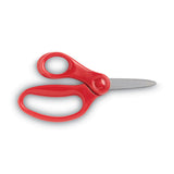 Fiskars Kids/Student Scissors, Pointed Tip, 5" Long, 1.75" Cut Length, Assorted Straight Handles (FSK1943001063) Each