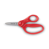 Fiskars Kids/Student Scissors, Pointed Tip, 5" Long, 1.75" Cut Length, Assorted Straight Handles (FSK1943001063) Each