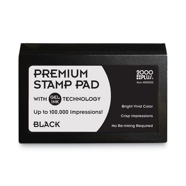 COSCO Microgel Stamp Pad for 2000 PLUS, 4.25" x 2.75", Black (COS030253) Each