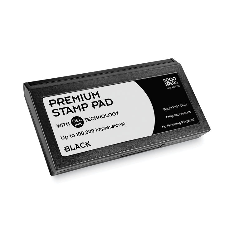 COSCO Microgel Stamp Pad for 2000 PLUS, 6.17" x 3.13", Black (COS030256) Each