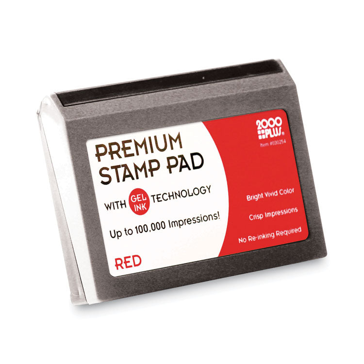 COSCO Microgel Stamp Pad for 2000 PLUS, 6.17" x 3.13", Red (COS030257) Each