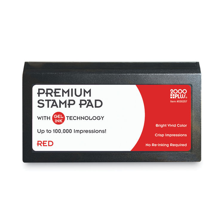 COSCO Microgel Stamp Pad for 2000 PLUS, 6.17" x 3.13", Red (COS030257) Each