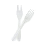 McKesson Fork Medium Weight White Polypropylene (959243_CS) 1000/CS