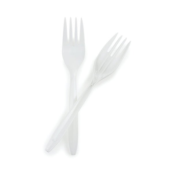 McKesson Fork Medium Weight White Polypropylene (959243_CS) 1000/CS