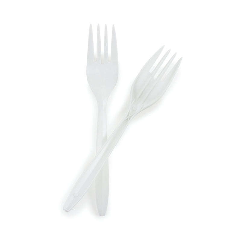 McKesson Fork Medium Weight White Polypropylene (959243_CS) 1000/CS