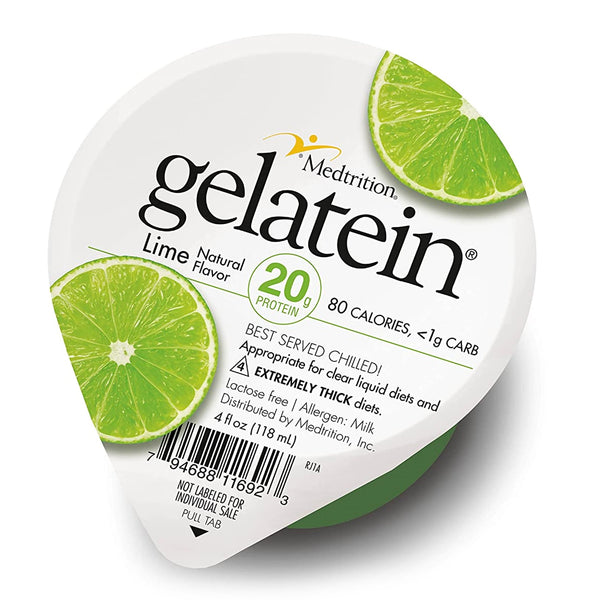 Gelatein® Oral Supplement Lime Flavor Gel 4 oz. Cup (1107859_CS) 36/CS