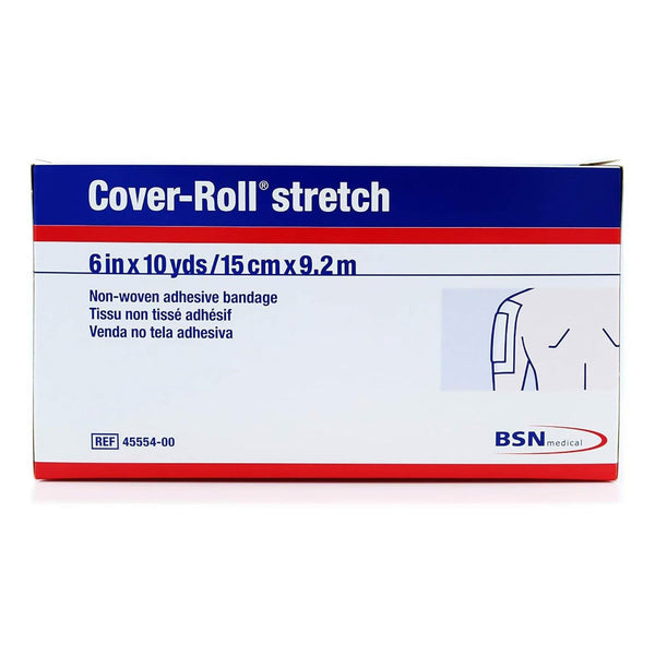 Cover-Roll® Stretch Dressing Retention Tape with Liner White 6 Inch X 10 Yard Nonwoven Polyester NonSterile (192145_BX) 1/BX