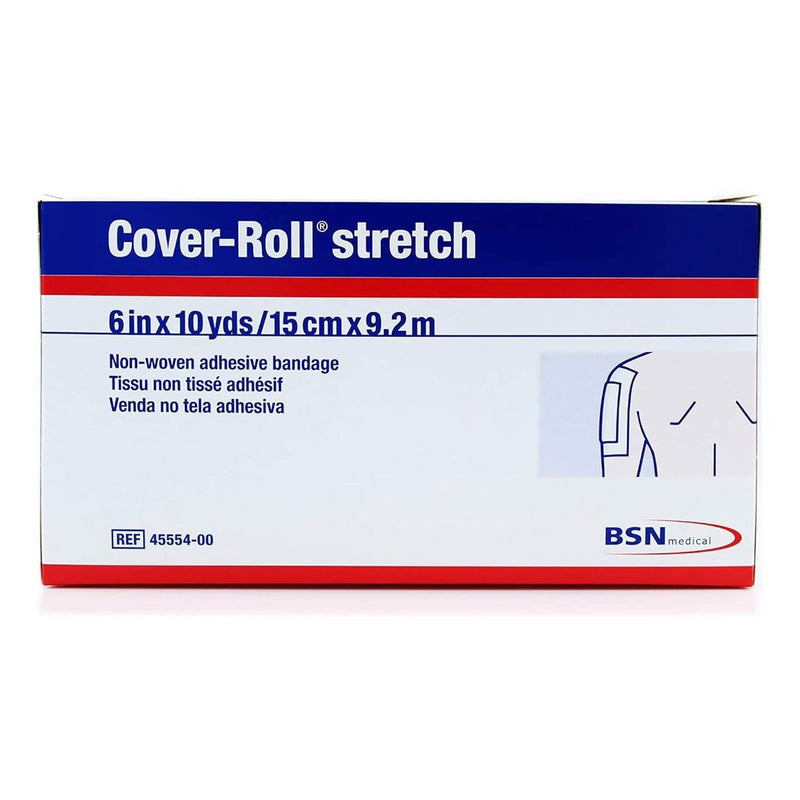 Cover-Roll® Stretch Dressing Retention Tape with Liner White 6 Inch X 10 Yard Nonwoven Polyester NonSterile (192145_BX) 1/BX