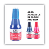 COSCO 2000PLUS® Self-Inking Refill Ink, 0.9 oz. Bottle, Blue (COS032961) Each