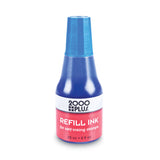 COSCO 2000PLUS® Self-Inking Refill Ink, 0.9 oz. Bottle, Blue (COS032961) Each