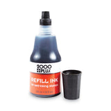 COSCO 2000PLUS® Self-Inking Refill Ink, 0.9 oz. Bottle, Black (COS032962) Each