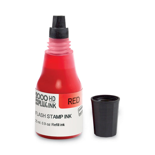 COSCO 2000PLUS® Pre-Ink High Definition Refill Ink, Red, 0.9 oz Bottle, Red (COS033958)