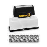 COSCO Secure-I-D Security Stamp, Obscures Area 2.5 x 0.31, Black (COS034590) Each