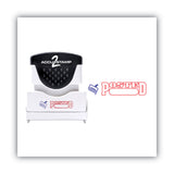 ACCUSTAMP2® Pre-Inked Shutter Stamp, Red/Blue, POSTED, 1.63 x 0.5 (COS035521) Each