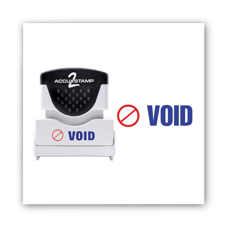 ACCUSTAMP2® Pre-Inked Shutter Stamp, Red/Blue, VOID, 1.63 x 0.5 (COS035539) Each