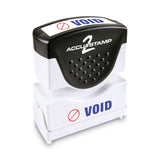 ACCUSTAMP2® Pre-Inked Shutter Stamp, Red/Blue, VOID, 1.63 x 0.5 (COS035539) Each